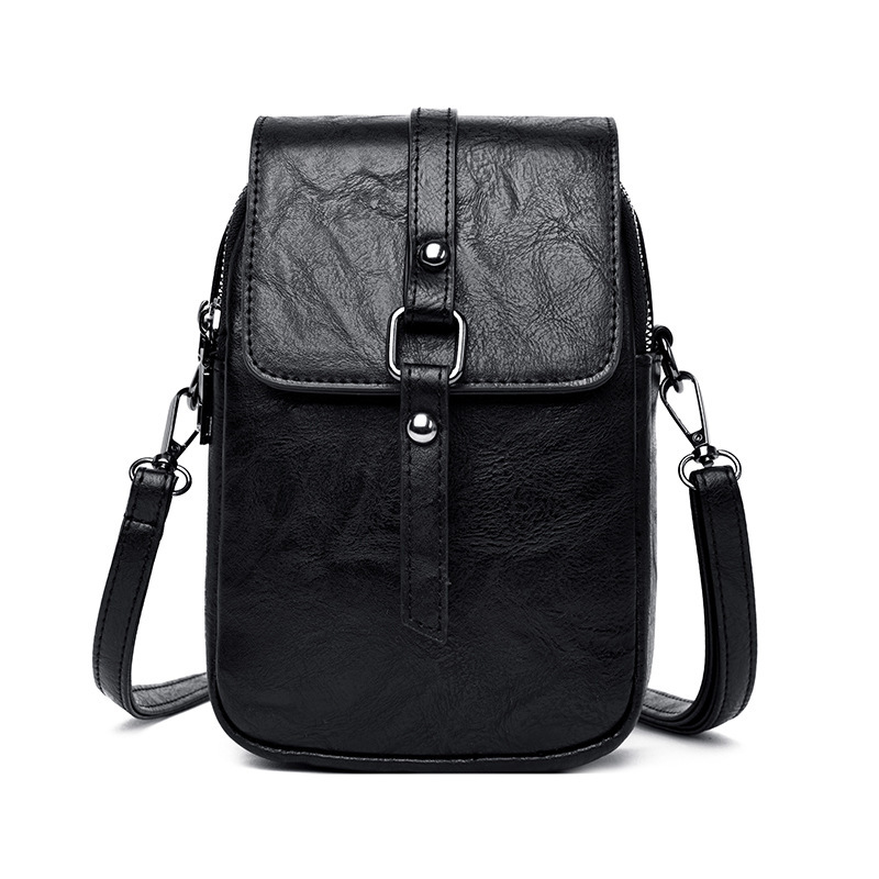 Crossbody Umhängetasche für Damen ⎜ Kompakte Schultertasche mit Handyfach und modernem Patchwork-Design