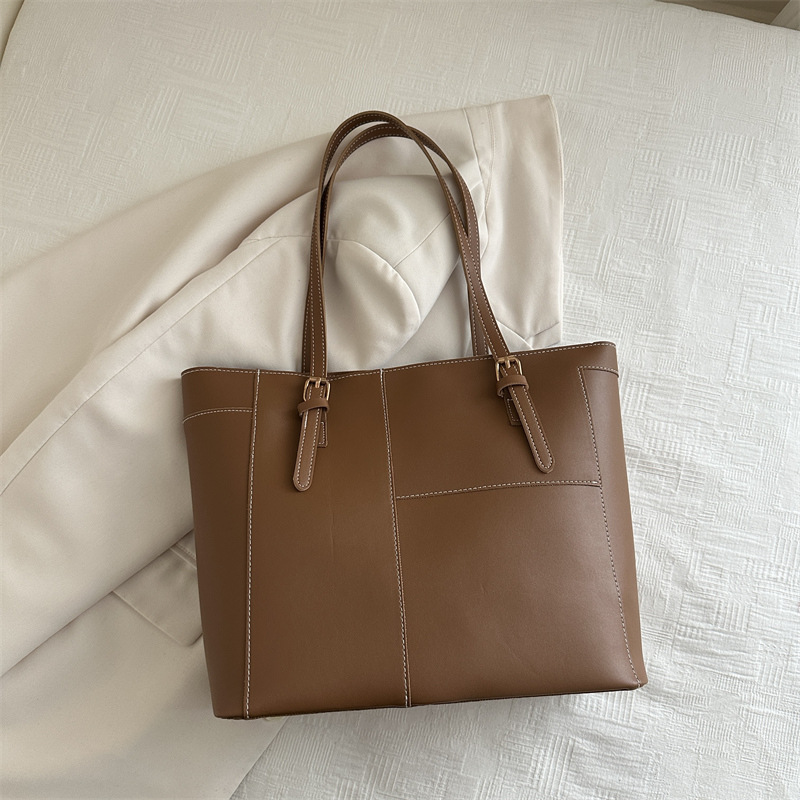 Tote Bag für Damen ⎜ Schlichte Tragetasche mit großem Fassungsvermögen für Büro, Einkauf und Alltag
