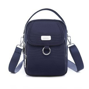 Umhängetasche für Damen ⎜ Leichte Schultertasche aus wasserabweisendem Stoff mit Reißverschluss für Alltag und Reisen