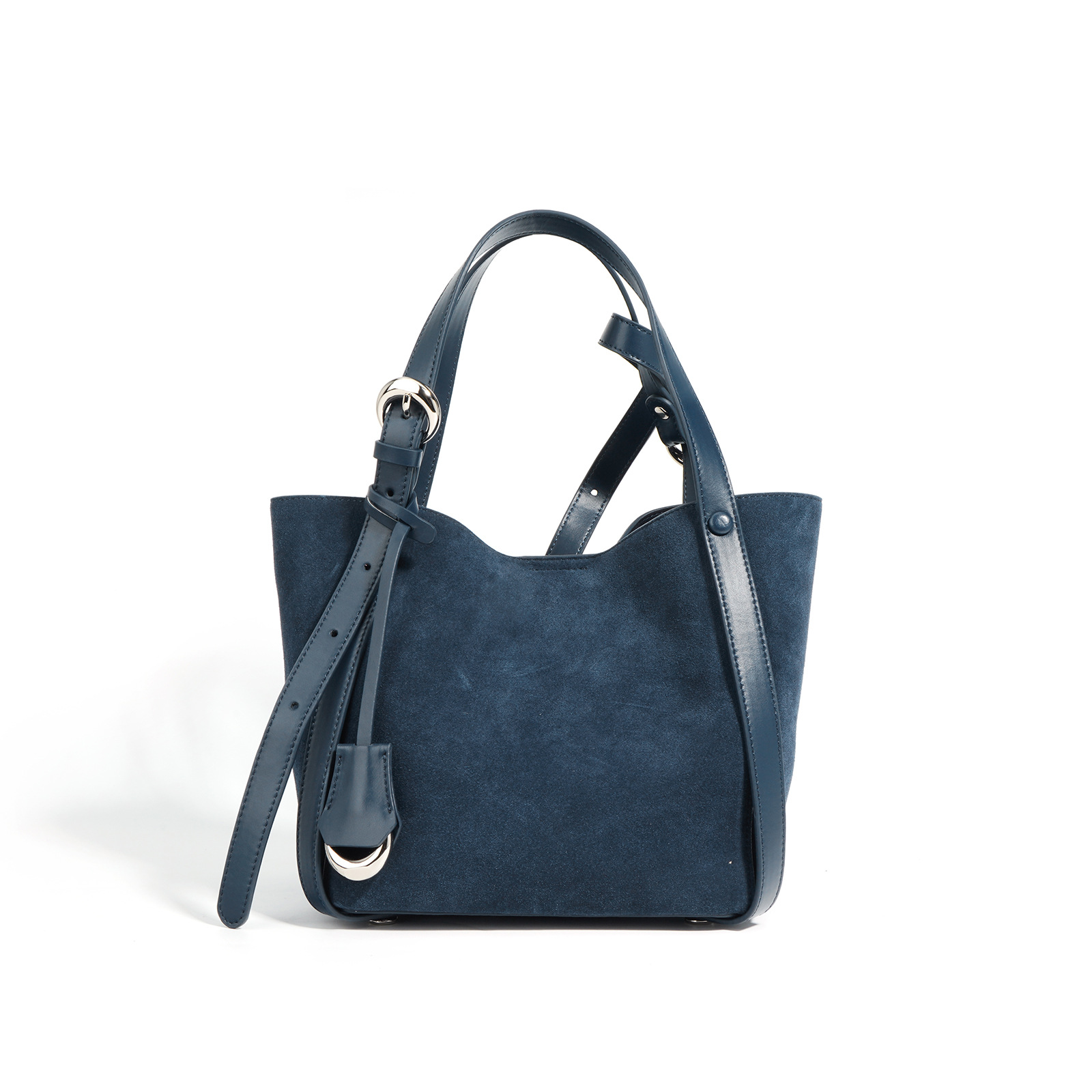 Handtasche für Damen ⎜ Geräumige Schultertasche aus Wildleder mit verstellbarem Riemen für Alltag und Stadtbummel