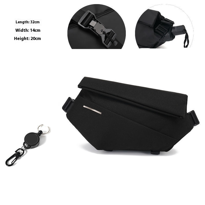 Sportliche Umhängetasche für Herren ⎜ Multifunktionale Fitness-Brusttasche im modernen Design