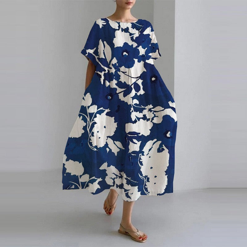 Emilia - Boho-Blumenkleid - Weites Kleid