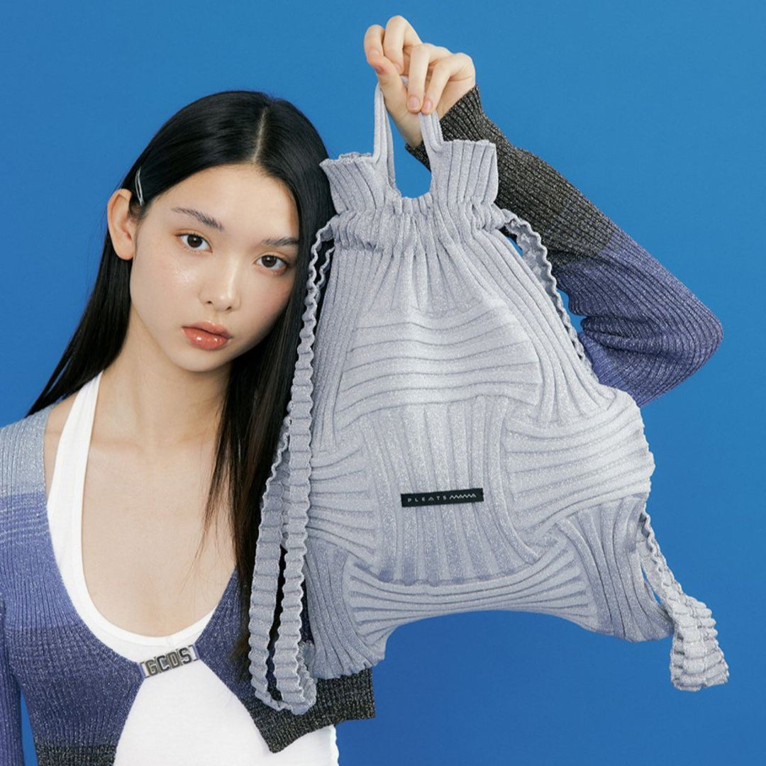 Strick-Handtasche für Damen ⎜ Individuelles Design mit gewebter Struktur für Freizeit und Alltag