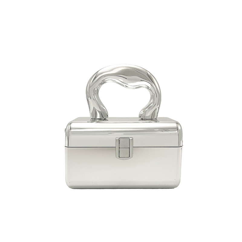 Umhängetasche für Damen ⎜ Glänzende Acryl-Clutch mit Kettenriemen für Partys und besondere Anlässe