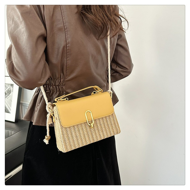 Woven Handtasche für Damen ⎜ Vielseitiges Design mit Schultergurt und eleganter Rattan-Optik