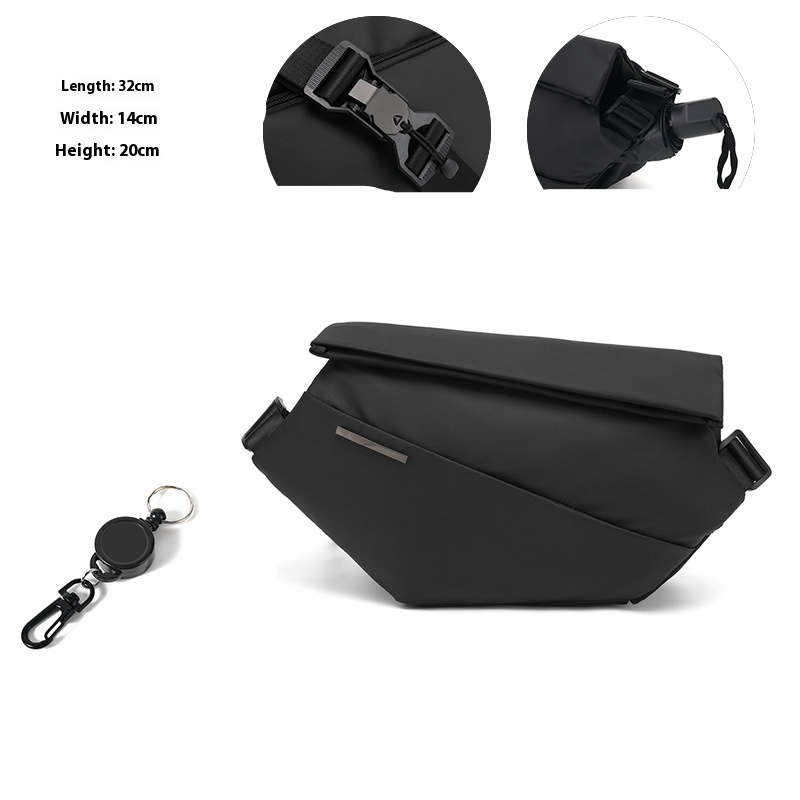 Sportliche Umhängetasche für Herren ⎜ Multifunktionale Fitness-Brusttasche im modernen Design