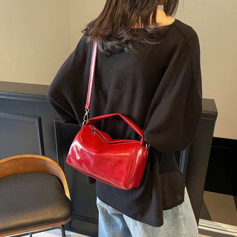 Schultertasche für Damen ⎜ Modische Umhängetasche mit großem Innenfach und abnehmbarem Riemen für den Alltag