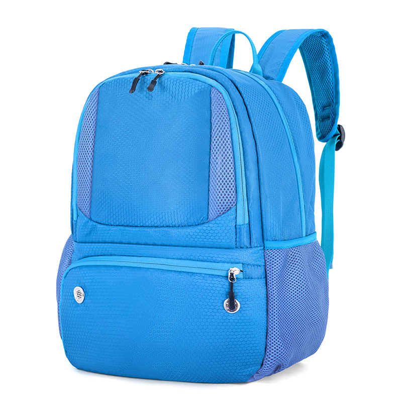 Sportlicher Rucksack für Damen ⎜ Großer Trainingsrucksack mit Netzfächern für Schule, Fußball oder Basketball