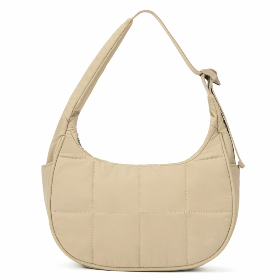Schultertasche für Damen ⎜ Leichte Nylon-Umhängetasche mit viel Stauraum für Alltag und Freizeit