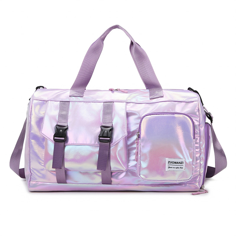 Sporttasche im Metallic-Look ⎜ Große Reisetasche mit viel Stauraum und praktischen Tragegriffen