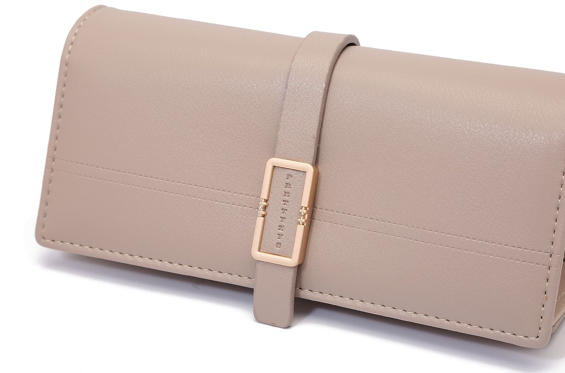 Clutch für Damen ⎜ Elegante Dreifach-Faltbörse mit Metallschnalle und großzügigem Stauraum für Karten und Bargeld