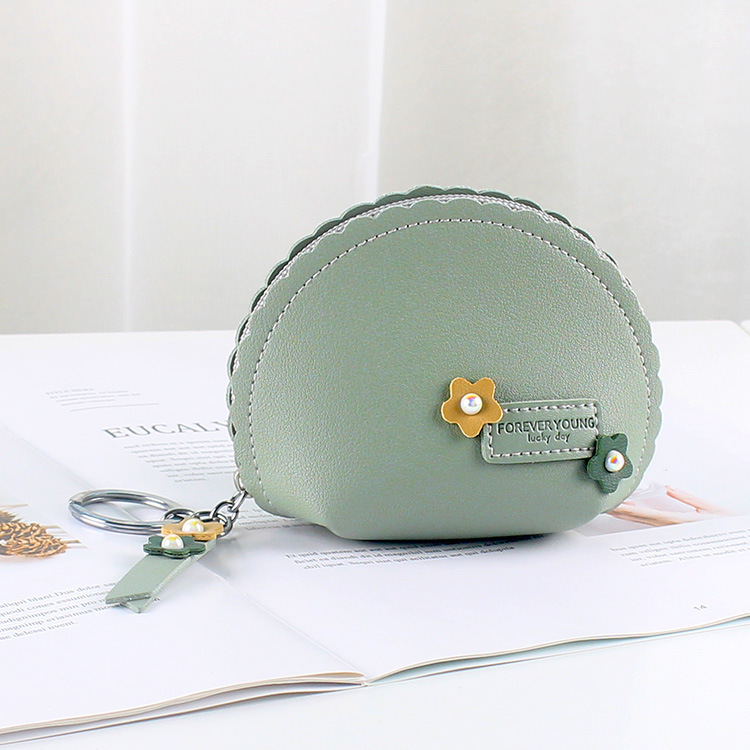 Damen Münzbörse mit Schlüsselring ⎜ Kompakte Tasche mit Reißverschluss und wasserabweisendem Design
