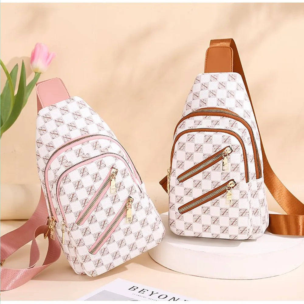 Brusttasche für Damen und Herren ⎜ Leichte Umhängetasche mit viel Stauraum für Reisen und Alltag