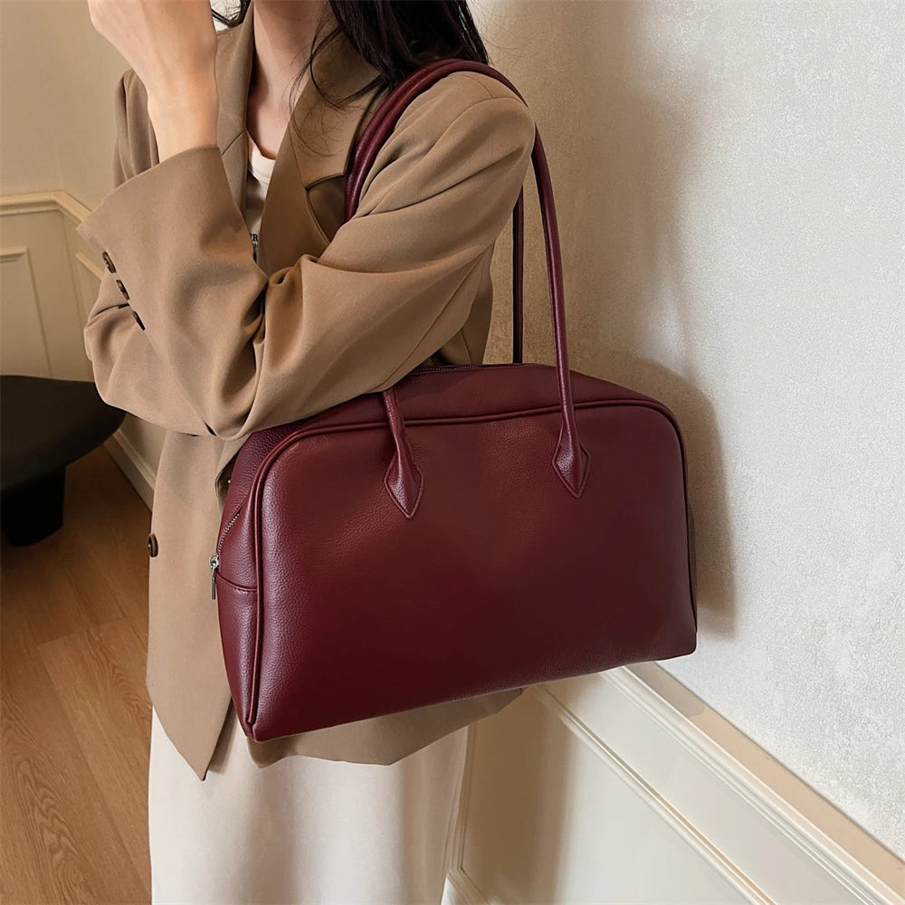 Damen Schultertasche mit großer Kapazität ⎜ Modisches Design für Alltag, Shopping und Freizeit
