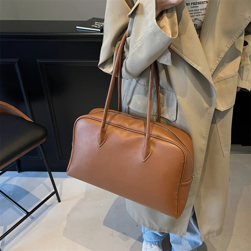 Damen Schultertasche mit großer Kapazität ⎜ Modisches Design für Alltag, Shopping und Freizeit