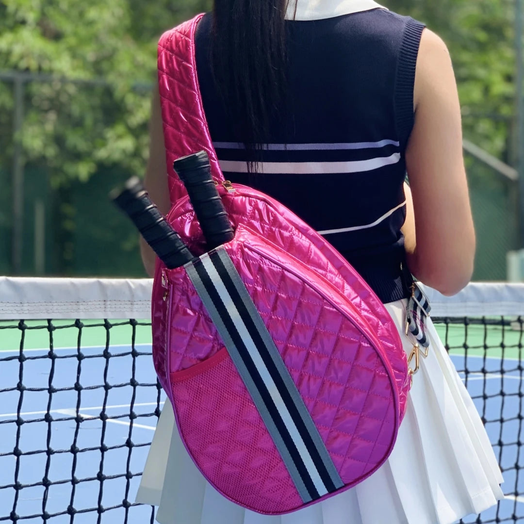 Tischtennistasche für Damen ⎜ Sportliche Schultertasche mit Schlägerfach für Training und Outdoor