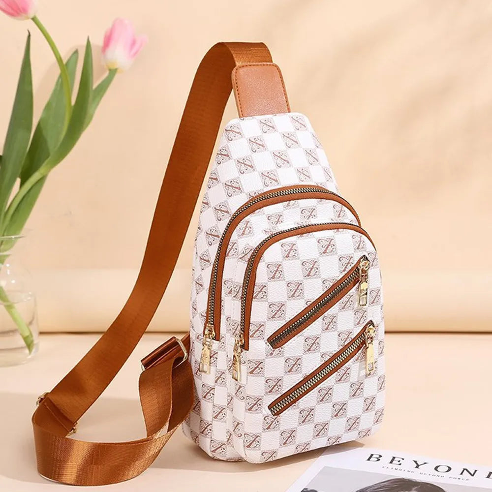 Brusttasche für Damen und Herren ⎜ Leichte Umhängetasche mit viel Stauraum für Reisen und Alltag