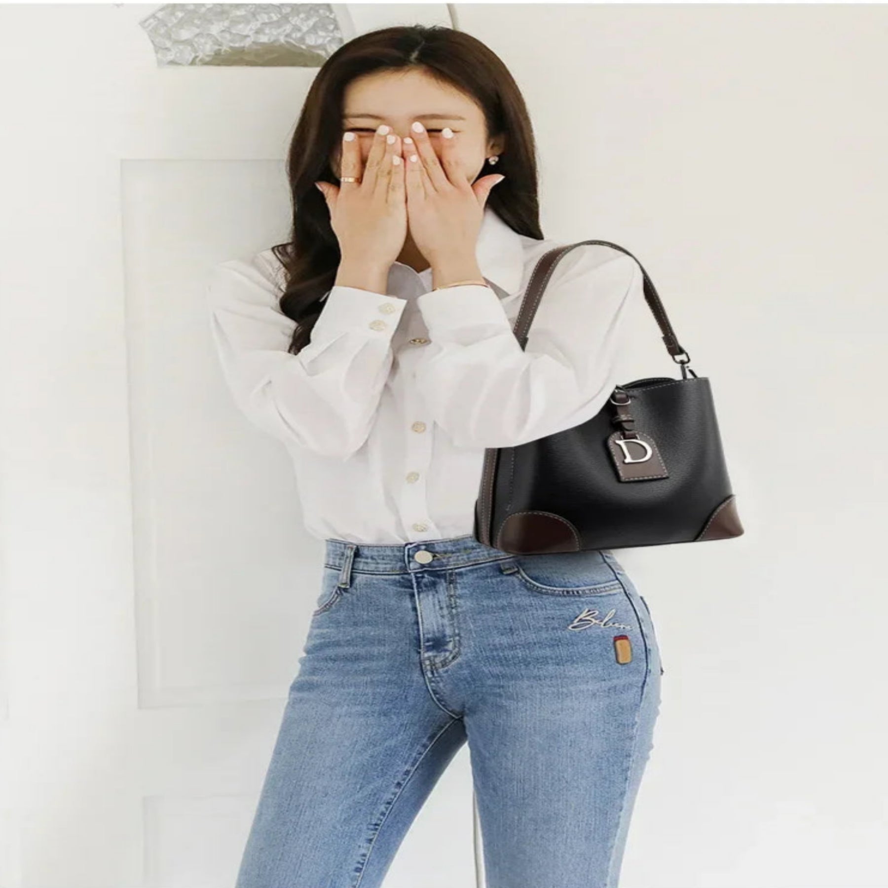 Umhängetasche für Damen ⎜ Modisches Design mit robustem Leder und verstellbarem Schulterriemen