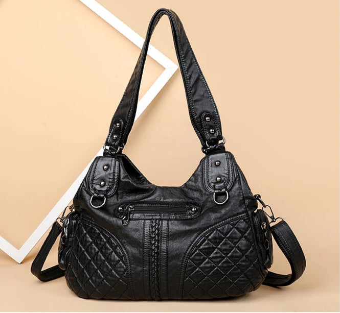 Damen Schultertasche ⎜ Doppeltes Fach mit Großem Fassungsvermögen und Stilvollem Design