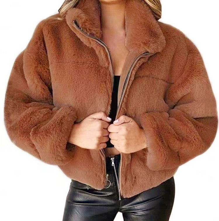 Cosyfaux – Warme Und Kuschelige Kunstpelzjacke Mit Reißverschluss