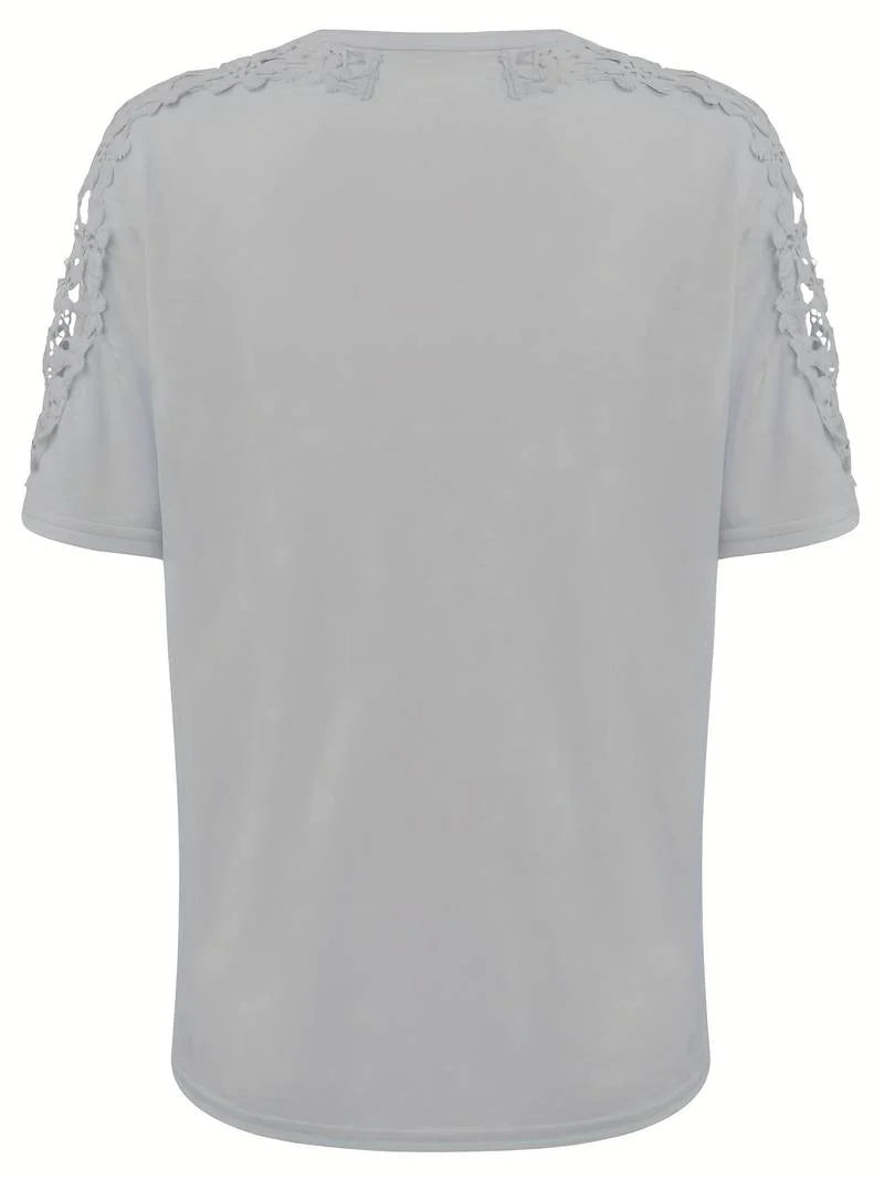 Lean - Lässiges Rundhals-kurzarmshirt