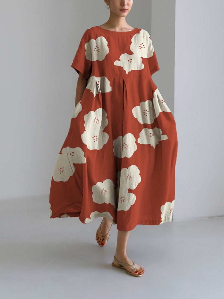 Emilia - Boho-Blumenkleid - Weites Kleid