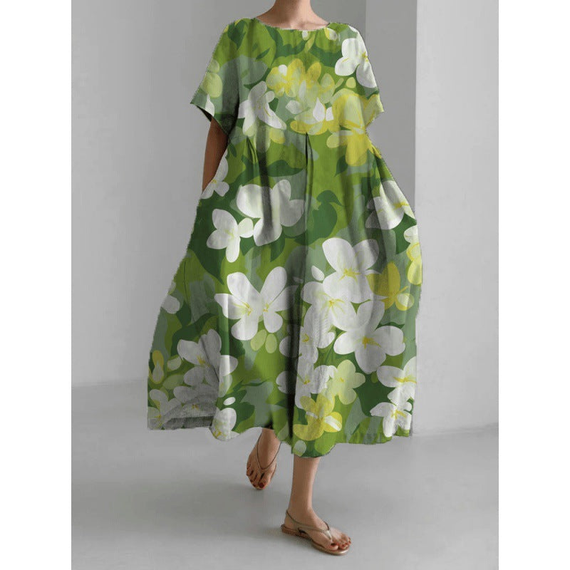Emilia - Boho-Blumenkleid - Weites Kleid