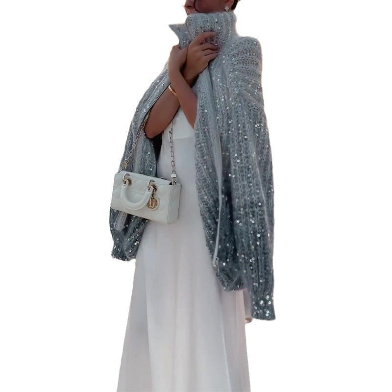 Clara | Der Elegante, Schimmernde Seiden-cardigan