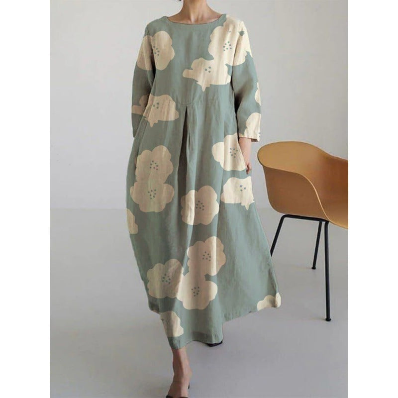 Emilia - Boho-Blumenkleid - Weites Kleid