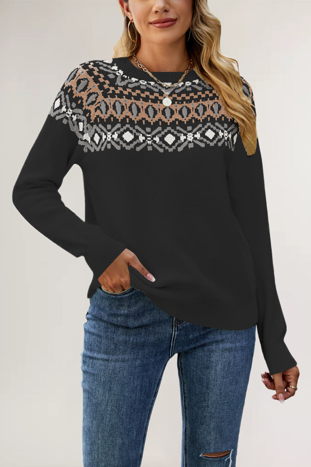 Eliora - Vintage-strickpullover