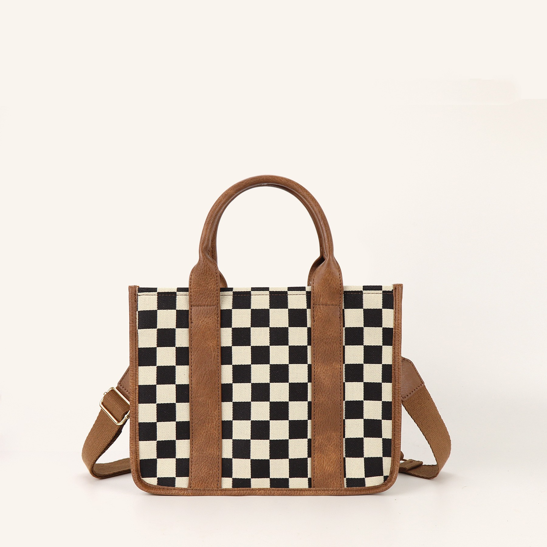 Tote Bag mit Schulterriemen ⎜ Robuste Tragetasche aus Leder für Reisen, Arbeit und Alltag