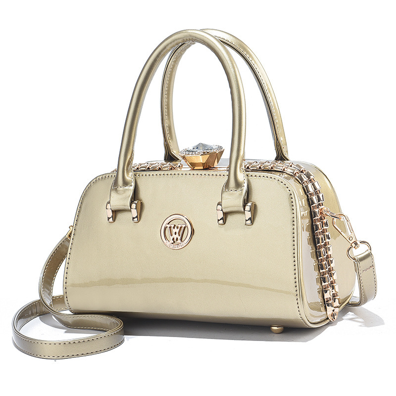 Handtasche für Damen ⎜ Elegante Mini-Tasche mit Kettendetail und Schulterriemen für stilvolle Anlässe und Ausgehen