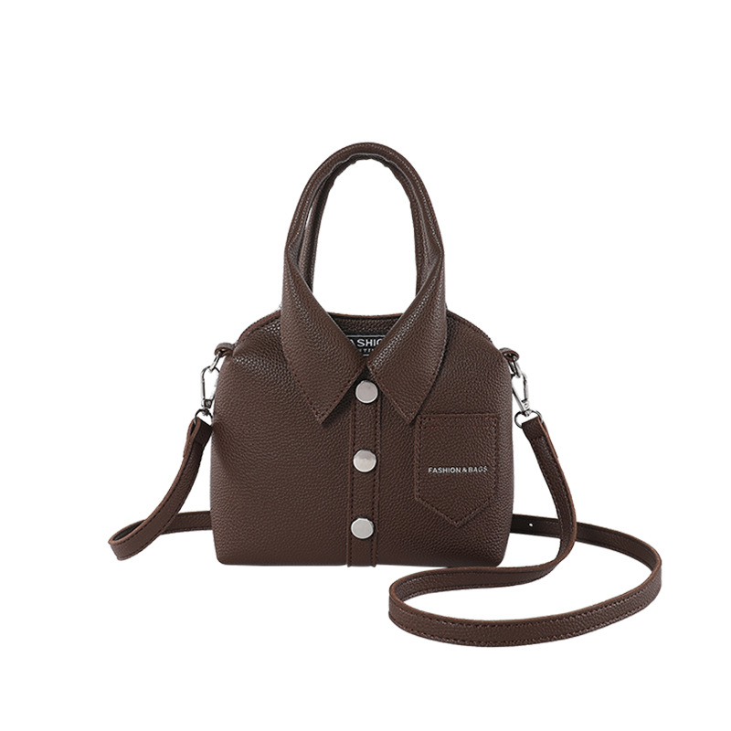 Schultertasche für Damen  Stylische und vielseitige Handtasche im modernen Hemd-Design