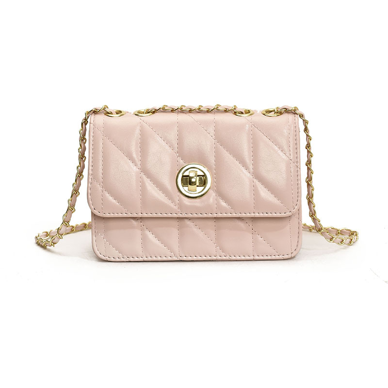 Damen Umhängetasche ⎜ Kleine gesteppte Handtasche mit Kettenriemen für Alltag und Ausgehen