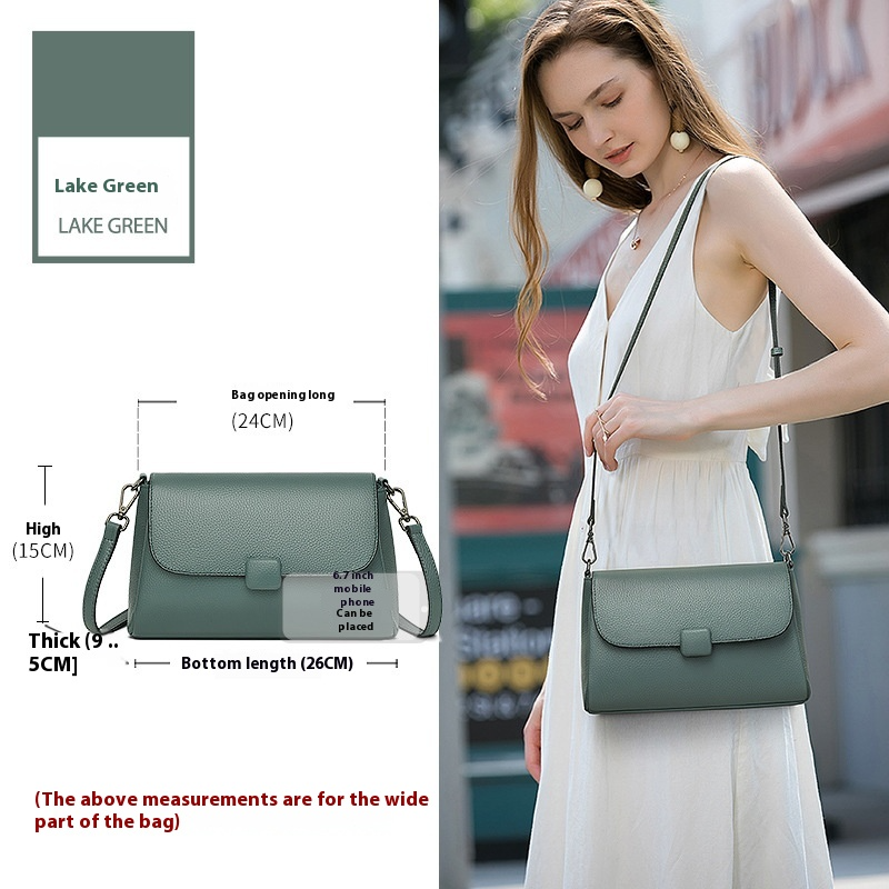 Damentasche aus Echtleder ⎜ Elegante Umhängetasche mit klarer Form und vielseitigem Stil für jeden Anlass