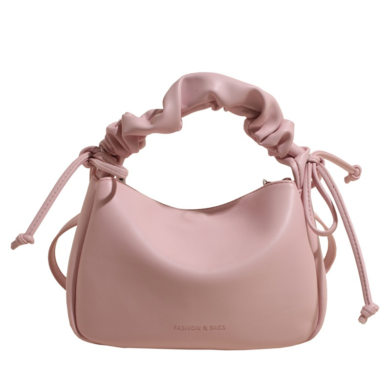 Schultertasche für Damen ⎜ Geräumige Umhängetasche mit Kordelzuggriff für Alltag und Freizeit