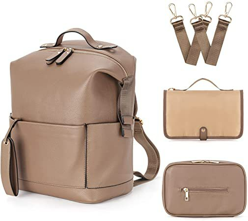Wickelrucksack für Eltern ⎜ Großes Volumen mit praktischer Innenaufteilung