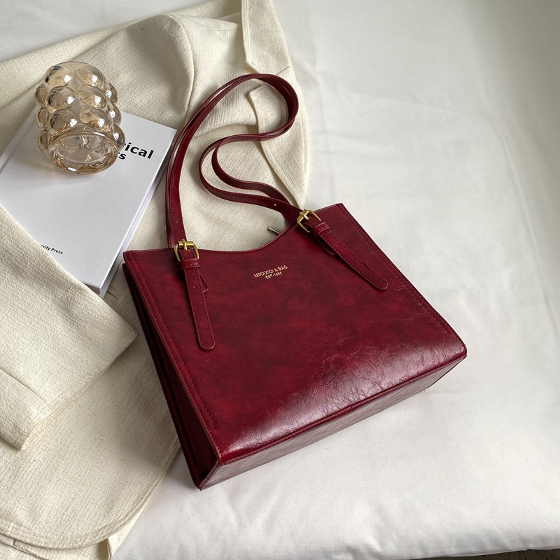 Shopper Tasche für Damen ⎜ Große Schultertasche im Retro-Stil mit viel Stauraum für Alltag und Büro