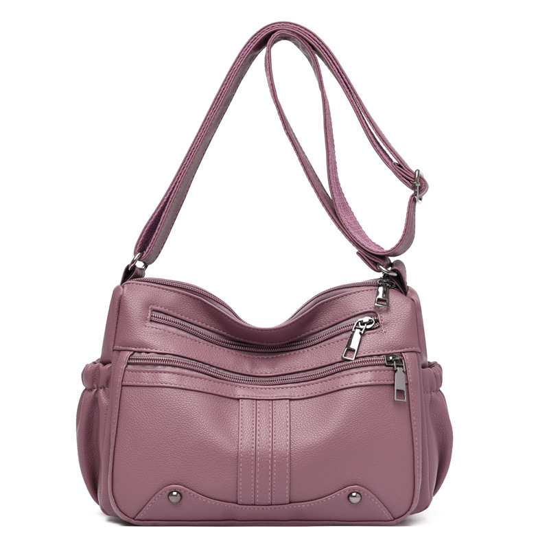 Damen Umhängetasche ⎜ Geräumige Schultertasche mit Praktischen Fächern und Verstellbarem Gurt