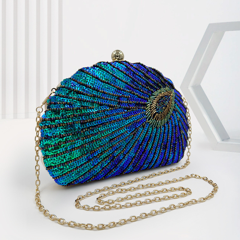 Funkelnde Clutch für Damen ⎜ Glitzernde Abendtasche mit Pailletten im eleganten Design