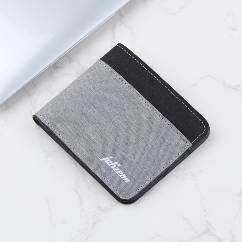 Herren Geldbörse im Farbkontrast ⎜ Schlanke Brieftasche mit modernem Design und praktischer Fächeraufteilung