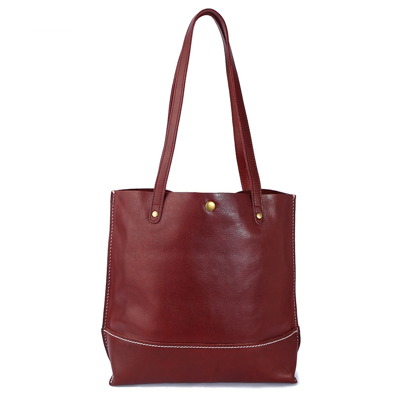 Shopper Tasche für Damen aus Echtleder ⎜ Geräumige Schultertasche für Alltag, Büro und Freizeitlooks
