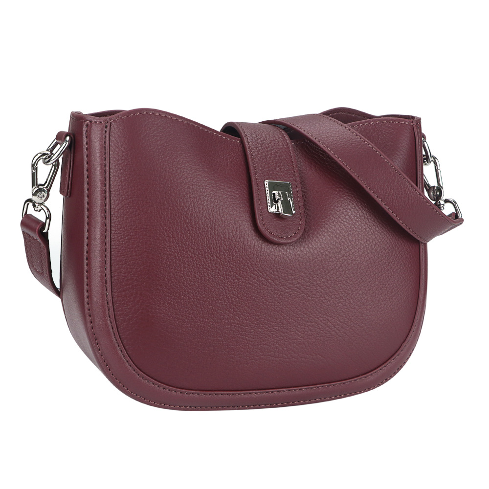 Schultertasche für Damen ⎜ Elegante Satteltasche im Vintage-Stil mit verstellbarem Riemen für Alltag und Freizeit
