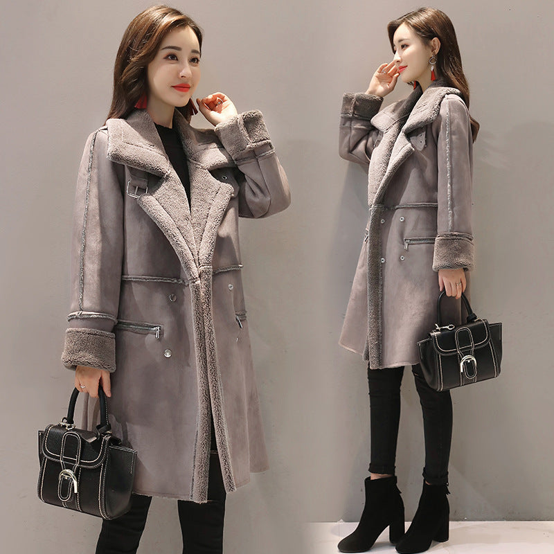 Aitana – Elegante Lange Plüschjacke Für Damen