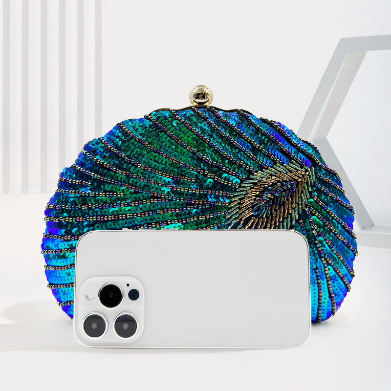 Funkelnde Clutch für Damen ⎜ Glitzernde Abendtasche mit Pailletten im eleganten Design