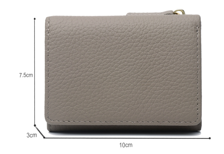 RFID Geldbörse für Damen ⎜ Kompakte Brieftasche mit Reißverschluss und mehreren Kartenfächern