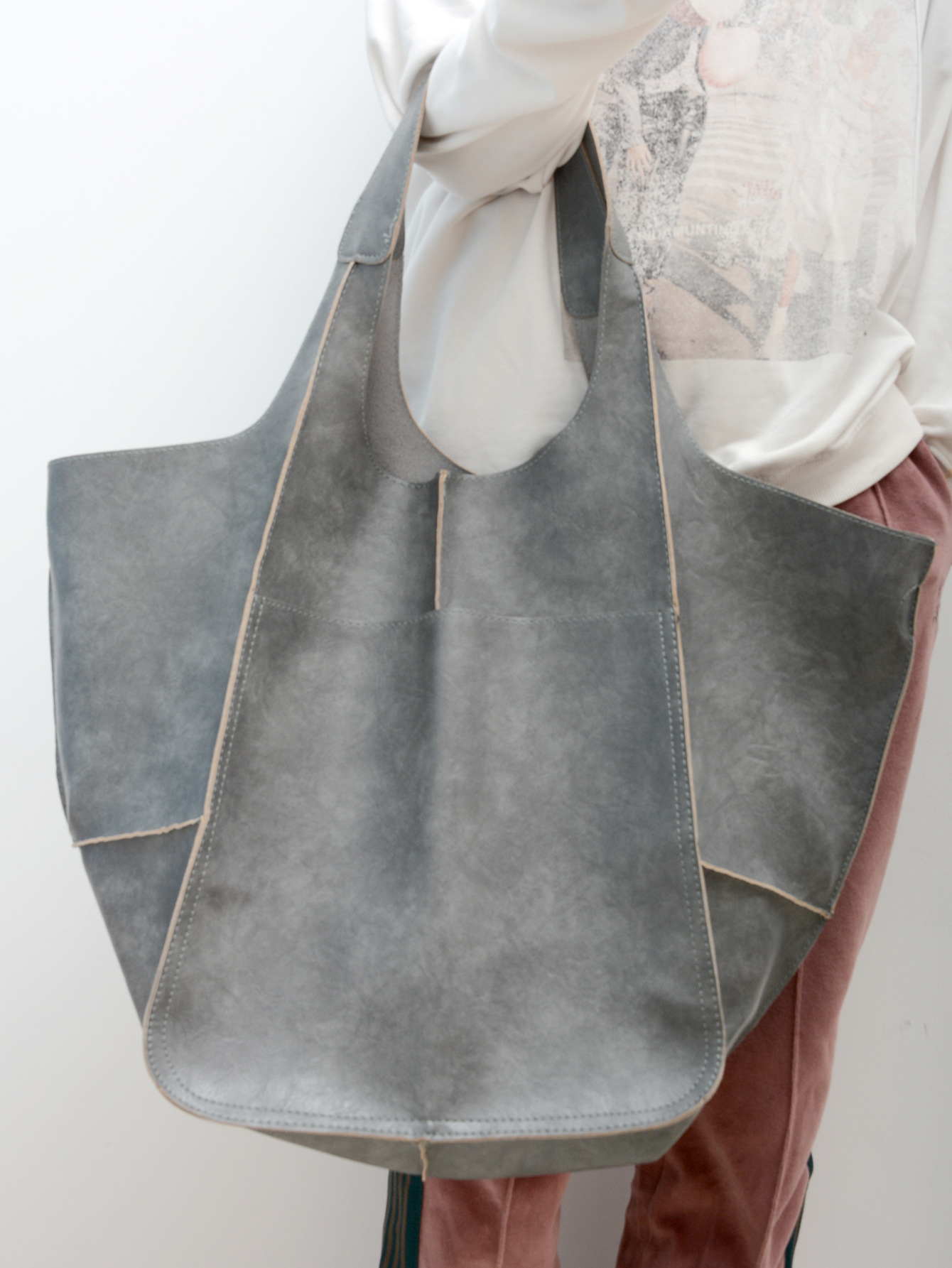 Shopper Tasche für Damen ⎜ Weiche Tragetasche aus Leder mit großem Stauraum für Einkäufe und Alltag