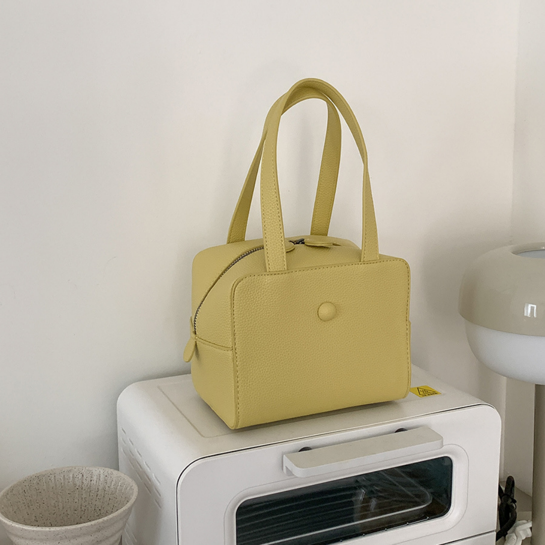 Damen Schultertasche ⎜ Kleine quadratische Tasche mit schlichtem Design und mattem Finish