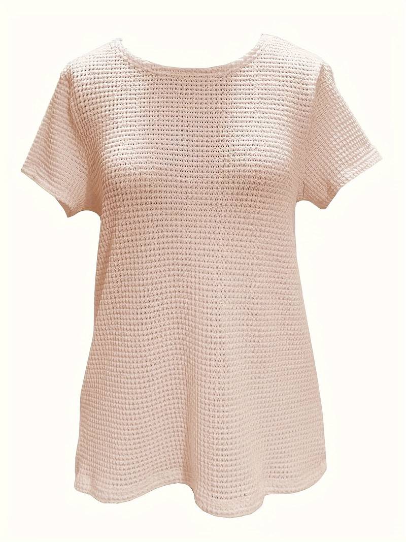 Lilli - T-Shirt aus kontrastierender Spitze mit Rundhalsausschnitt