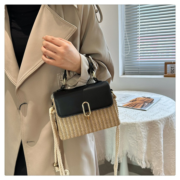 Woven Handtasche für Damen ⎜ Vielseitiges Design mit Schultergurt und eleganter Rattan-Optik